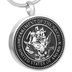 United States Navy White Cremation Urn