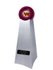 Image of Championship Trophy Cremation Urn with Optional Football and Washington Commanders Ball Decor and Custom Metal Plaque