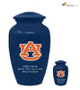 Image of Auburn Tigers Collegiate Football Cremation Urn - Blue, Sports Urn - Divinity Urns