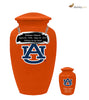 Image of Auburn Tigers Collegiate Football Cremation Urn - Orange,  Sports Urn - Divinity Urns