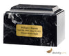 Image of Black Marlin Cultured Marble Cremation Urn, Cultured Marble Urn - Divinity Urns