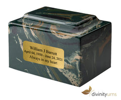 Camouflage Cultured Marble Cremation Urn