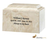 Image of Crème Mocha Cultured Marble Cremation Urn, Cultured Marble Urn - Divinity Urns