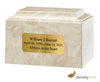 Image of Crème Mocha Cultured Marble Cremation Urn, Cultured Marble Urn - Divinity Urns