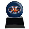 Image of Football Cremation Urn with Optional Auburn Tigers Ball Decor and Custom Metal Plaque - product_seo_description - Football Team Urns - Divinity Urns.