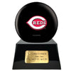 Image of Baseball Cremation Urn with Optional Cincinnati Reds Ball Decor and Custom Metal Plaque - product_seo_description - Baseball - Divinity Urns.