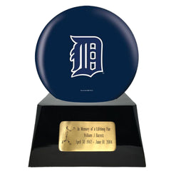 Baseball Cremation Urn with Optional Detroit Tigers Ball Decor and Custom Metal Plaque -  product_seo_description -  Baseball -  Divinity Urns.