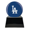 Image of Baseball Cremation Urn with Optional Los Angeles Dodgers Ball Decor and Custom Metal Plaque - product_seo_description - Baseball - Divinity Urns.
