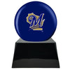 Image of Baseball Cremation Urn with Optional Milwaukee Brewers Ball Decor and Custom Metal Plaque -  product_seo_description -  Baseball -  Divinity Urns.