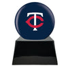 Image of Baseball Cremation Urn with Optional Minnesota Twins Ball Decor and Custom Metal Plaque - product_seo_description - Baseball - Divinity Urns.