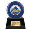 Image of Baseball Cremation Urn with Optional New York Mets Ball Decor and Custom Metal Plaque - product_seo_description - Baseball - Divinity Urns.