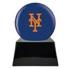 Image of Baseball Cremation Urn with Optional New York Mets Ball Decor and Custom Metal Plaque -  product_seo_description -  Baseball -  Divinity Urns.