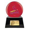 Image of Baseball Cremation Urn with Optional St Louis Cardinals Ball Decor and Custom Metal Plaque - product_seo_description - Baseball - Divinity Urns.
