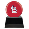 Image of Baseball Cremation Urn with Optional St Louis Cardinals Ball Decor and Custom Metal Plaque -  product_seo_description -  Baseball -  Divinity Urns.