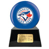 Image of Baseball Cremation Urn with Optional Toronto Blue Jays Ball Decor and Custom Metal Plaque - product_seo_description - Baseball - Divinity Urns.
