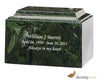 Image of Green Ascota Cultured Marble Cremation Urn, Cultured Marble Urn - Divinity Urns
