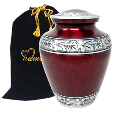 Elite Cloud Red Alloy Cremation Urn -  product_seo_description -  Alloy Urns -  Divinity Urns.
