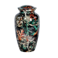Modern Camouflage Cremation Urn: Design 0