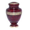 Image of Crimson Marble Brass Cremation Urn -  product_seo_description -  Brass Urn -  Divinity Urns.