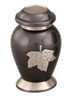 Image of Falling Leaf Engraved Brass Cremation Urn - product_seo_description - Brass Urn - Divinity Urns.
