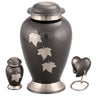 Image of Falling Leaf Engraved Brass Cremation Urn - product_seo_description - Brass Urn - Divinity Urns.