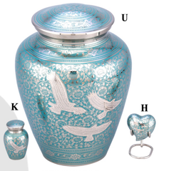 Wings to Eternity Brass Cremation Urn -  product_seo_description -  Memorial Urns -  Divinity Urns.