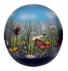 Image of Butterfly Garden Sphere of Life Hand Painted Cremation Urn - product_seo_description - Adult Urn - Divinity Urns.