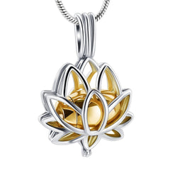 Lotus Cremation Pendant -  product_seo_description -  Pendant & Necklace -  Divinity Urns.