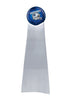 Image of Championship Trophy Cremation Urn with Optional Football and Dallas Cowboys Ball Decor and Custom Metal Plaque - Divinity Urns