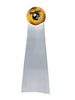 Image of Championship Trophy Cremation Urn with Optional Football and Pittsburgh Steelers Ball Decor and Custom Metal Plaque - Divinity Urns