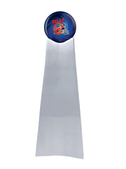 Championship Trophy Cremation Urn with Optional Buffalo Bills Ball Decor and Custom Metal Plaque