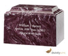 Image of Merlot Cultured Marble Cremation Urn, Cultured Marble Urn - Divinity Urns