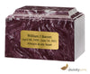 Image of Merlot Cultured Marble Cremation Urn, Cultured Marble Urn - Divinity Urns
