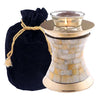 Image of Mother of Pearl Tealight Cremation Urn - product_seo_description - Tealight Urn - Divinity Urns.