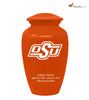 Image of Oklahoma State University Cowboys Orange Memorial Cremation Urn,  Sports Urn - Divinity Urns