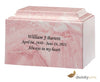 Image of Pink Cultured Marble Cremation Urn, Cultured Marble Urn - Divinity Urns