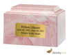 Image of Pink Cultured Marble Cremation Urn, Cultured Marble Urn - Divinity Urns