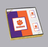 Image of Clemson University Tigers Purple Urn with Orange Paw,  Sports Urn - Divinity Urns