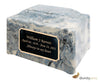 Image of Sky Blue Pillared Cultured Marble Adult Cremation Urn - Divinity Urns
