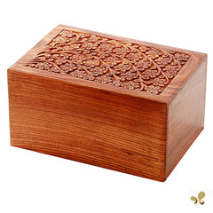 Solid Rosewood Cremation Urn - Tree of Life Design -  product_seo_description -  Adult Urn -  Divinity Urns.