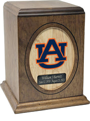 Auburn University Tigers Wooden Memorial Cremation Urn - Divinity Urns
