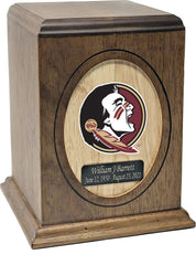 Florida State University Seminoles Wooden Memorial Cremation Urn - Divinity Urns