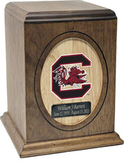 University of South Carolina Gamecocks Wooden Memorial Cremation Urn - Divinity Urns