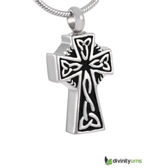 Celtic Cross Cremation Jewelry Keepsake Pendant -  product_seo_description -  Memorial Ceremony Supplies -  Divinity Urns.