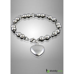 Classic Heart Stainless Steel Keepsake Bracelet Jewelry -  product_seo_description -  Memorial Ceremony Supplies -  Divinity Urns.
