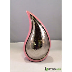 Dew Drop Baby Pink Infant Cremation Urn -  product_seo_description -  Infant urn -  Divinity Urns.