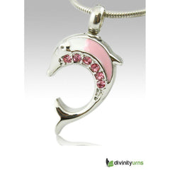 Dolphin Premium Stainless Steel Cremation Keepsake Pendant -  product_seo_description -  Memorial Ceremony Supplies -  Divinity Urns.