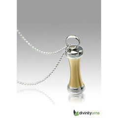 Golden Safe Stainless Steel Cremation Keepsake Pendant -  product_seo_description -  Memorial Ceremony Supplies -  Divinity Urns.