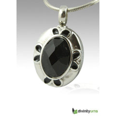 Oval Gem Cremation Keepsake Pendant -  product_seo_description -  Memorial Ceremony Supplies -  Divinity Urns.