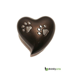 Paw Pet Keepsake Cremation Urn - Brown -  product_seo_description -  Pet Urn -  Divinity Urns.